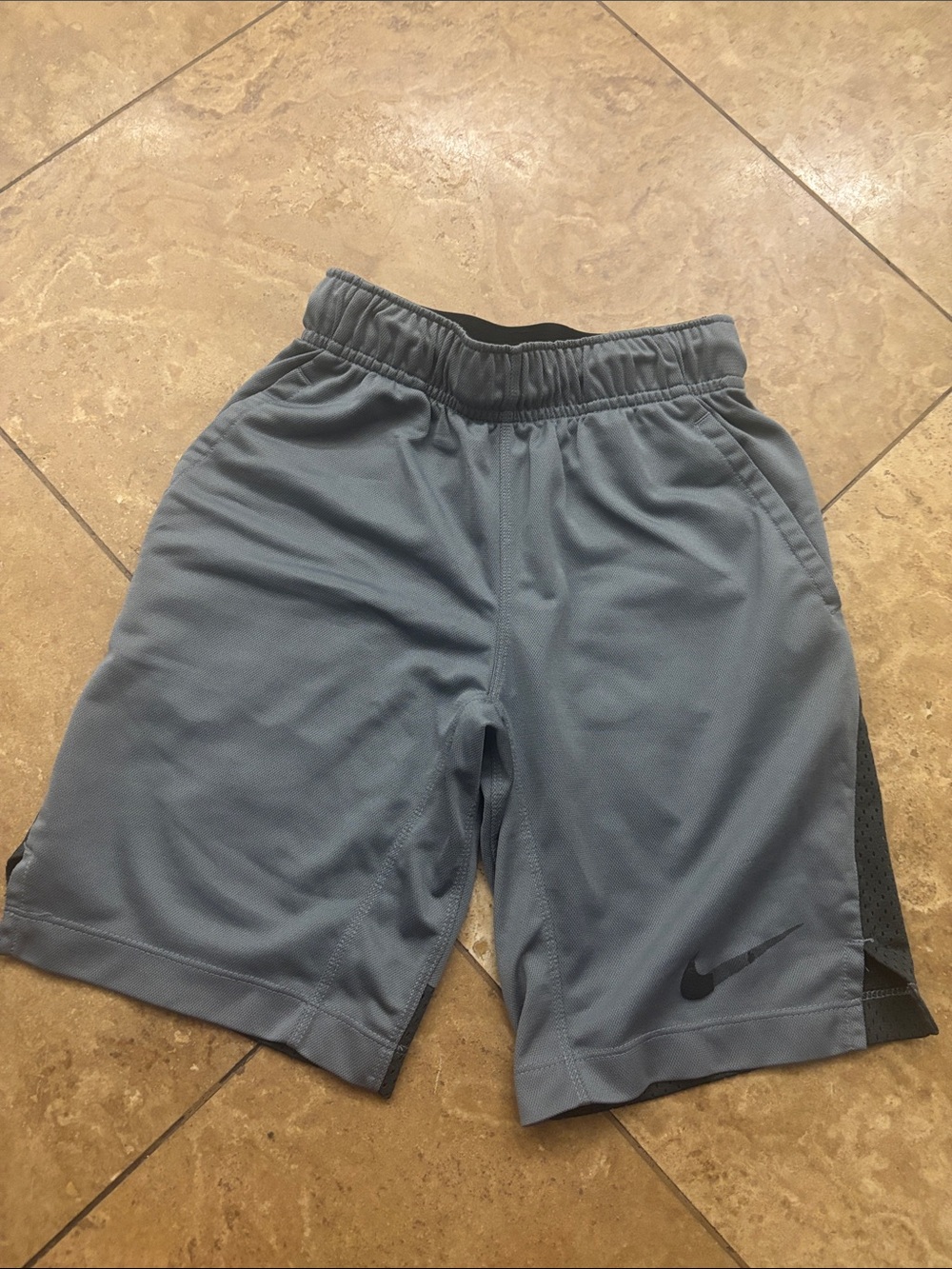 Nike Kids Slate Gray Performance Athletic Shorts